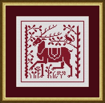 Antique Reindeer In The Forest-Happiness Is Heartmade-