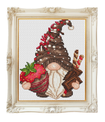 Chocolate Strawberry Gnome-Les Petites Croix De Lucie-