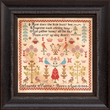 Amanda Malviney Brown 1844-Hands Across The Sea Samplers-