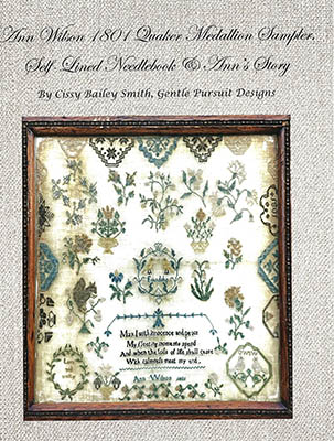 Ann Wilson 1801 Quaker Medallion Sampler-Gentle Pursuit Designs-