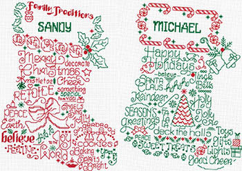 Mr. & Mrs. Holiday Stocking-Imaginating-