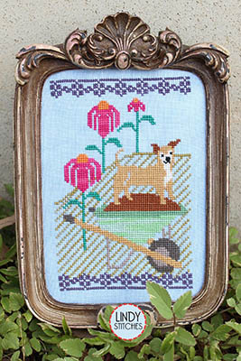 Helping In The Coneflowers-Lindy Stitches-