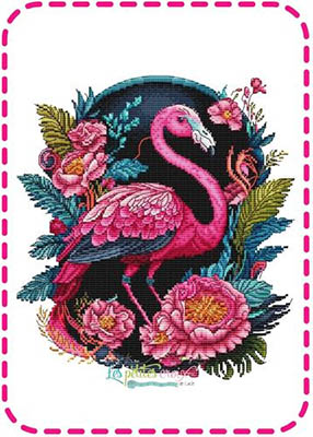 Flamingo Tropical-Les Petites Croix De Lucie-