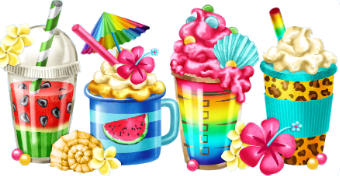 Summer Coffees Magnet-Les Petites Croix De Lucie-