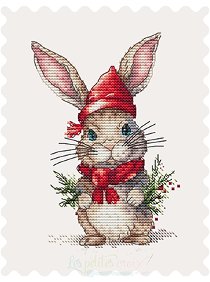 Christmas Rabbit-Les Petites Croix De Lucie-