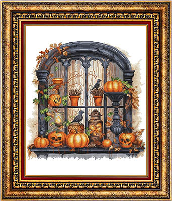 Halloween Window-Les Petites Croix De Lucie-