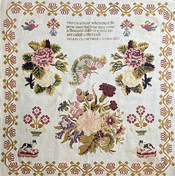 Susan Crowthers 1853 Sampler-From The Heart Needleart-