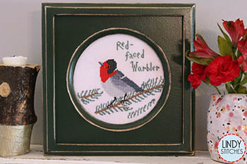 Red-Faced Warbler-Lindy Stitches-