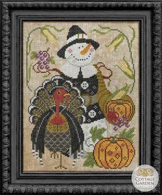 Snowman Collector #12-The Pilgrim-Cottage Garden Samplings-