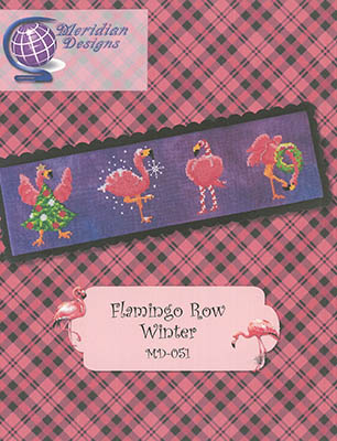 Flamingo Row-Winter-Meridian Designs For Cross Stitch-