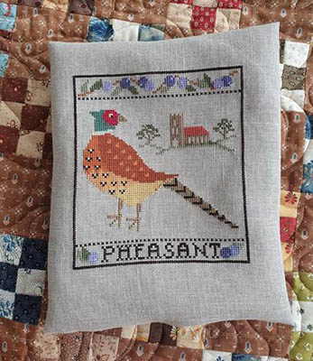 Pheasant And Sloes-Cosford Rise Stitchery-