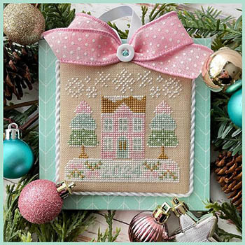 Pastel Collection #1-Christmas House-Country Cottage Needleworks-