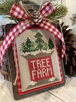 Tree Farm Spool-Crafty Bluebonnet Designs-