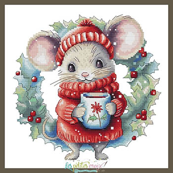 Christmas Mouse-Les Petites Croix De Lucie-