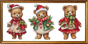 Christmas Bears-Les Petites Croix De Lucie-