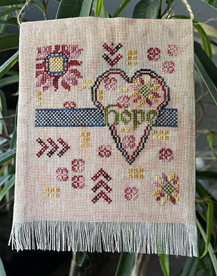 Hopeful Heart Prayer Flag-Jan Hicks Creates-