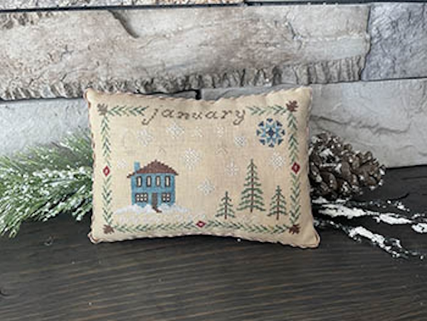 January Cottage-From The Heart Needleart-