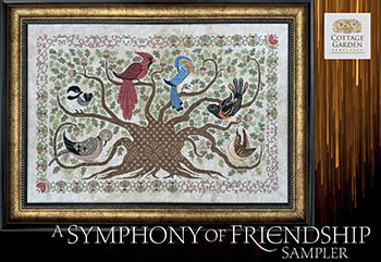 Symphony Of Friendship Sampler-Cottage Garden Samplings-