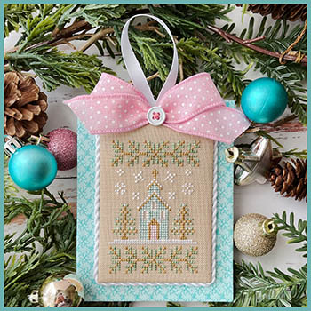 Pastel Collection #3-Christmas Church-Country Cottage Needleworks-