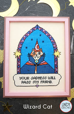 Wizard Cat-Lindy Stitches-