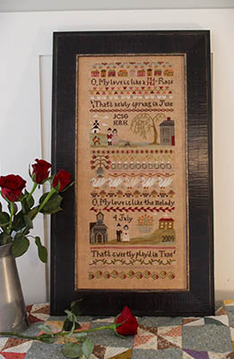 Red Red Rose Sampler-Cosford Rise Stitchery-