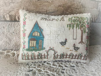 March Cottage-From The Heart Needleart-