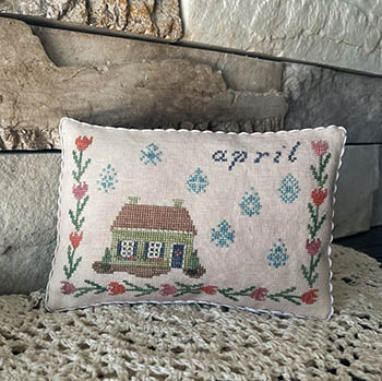 April Cottage-From The Heart Needleart-