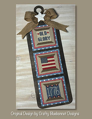 Patriotic Spool Trio-Crafty Bluebonnet Designs-