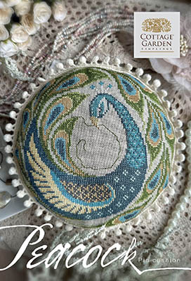 Peacock Pin Cushion-Cottage Garden Samplings-