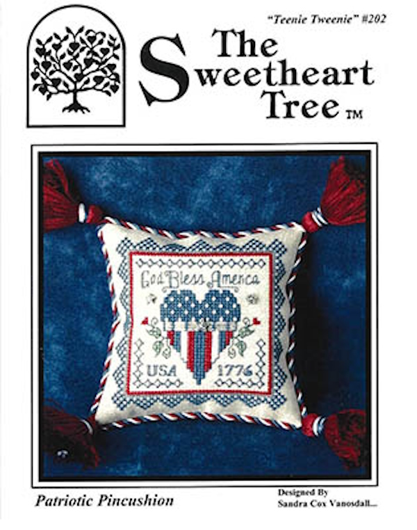 Patriotic Pincushion-Sweetheart Tree-