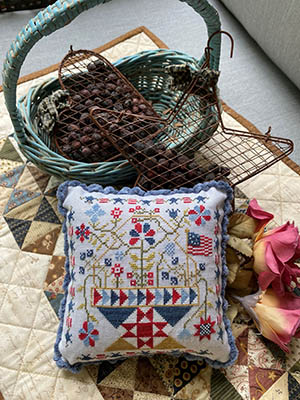 Betsy's Patriotic Basket-4th of July-Pansy Patch Quilts & Stitchery-