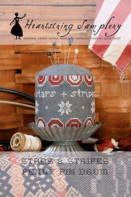 Stars & Stripes Penny Pin Drum-Heartstring Samplery-