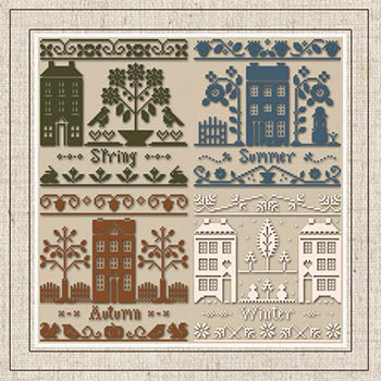 Monochromatic Seasons-Little House Needleworks-