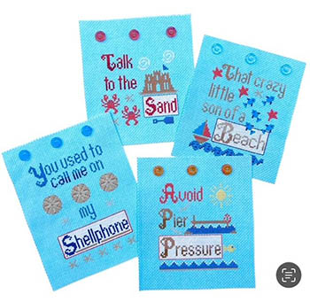 Sassy Beach 4 Pack-Pickle Barrel Designs-