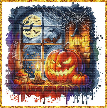 Pumpkin Window-Les Petites Croix De Lucie-