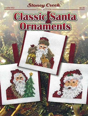 Classic Santa Ornaments-Stoney Creek Collection-