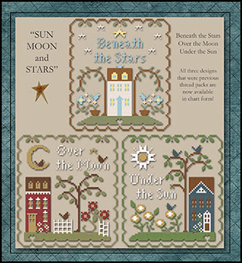 Sun, Moon And Stars-Little House Needleworks-