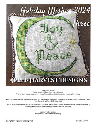 Holiday Wishes 2024 Three-Apple Harvest Designs-