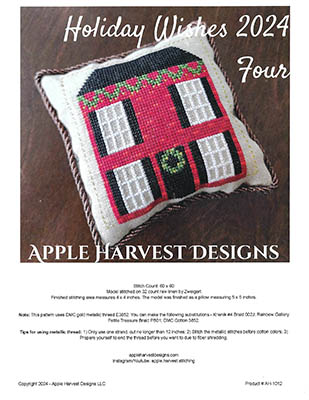 Holiday Wishes 2024 Four-Apple Harvest Designs-