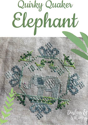 Quirky Quaker Elephant-Darling & Whimsy Designs-