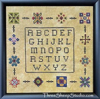 Wrapped In Quilt-Sampler-Three Sheep Studio-