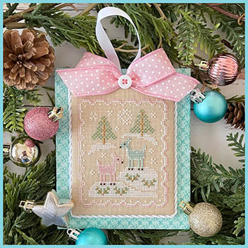 Pastel Collection #11-Christmas Deer-Country Cottage Needleworks-