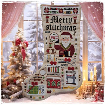 Merry Stitchmas-Christmas Stocking-Fairy Wool In The Wood-