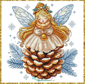 Pine Cone Angel-Les Petites Croix De Lucie-