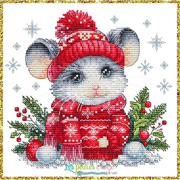 Christmas Mouse 2024-Les Petites Croix De Lucie-