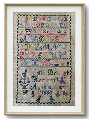 Edith Brough 1880 Sampler-Romy's Creations-