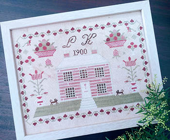 LK 1900-A Little Pink House-Mojo Stitches-