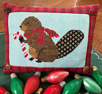 Holiday Beaver-Rebel Stitcher Designs-