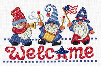 Patriotic Gnomes Welcome-Imaginating-