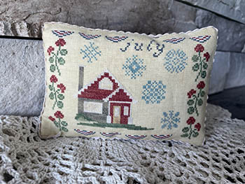 July Cottage-From The Heart Needleart-